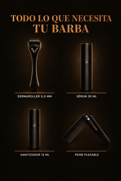 PORTE™ Kit Barba, las cuatro piezas del kit