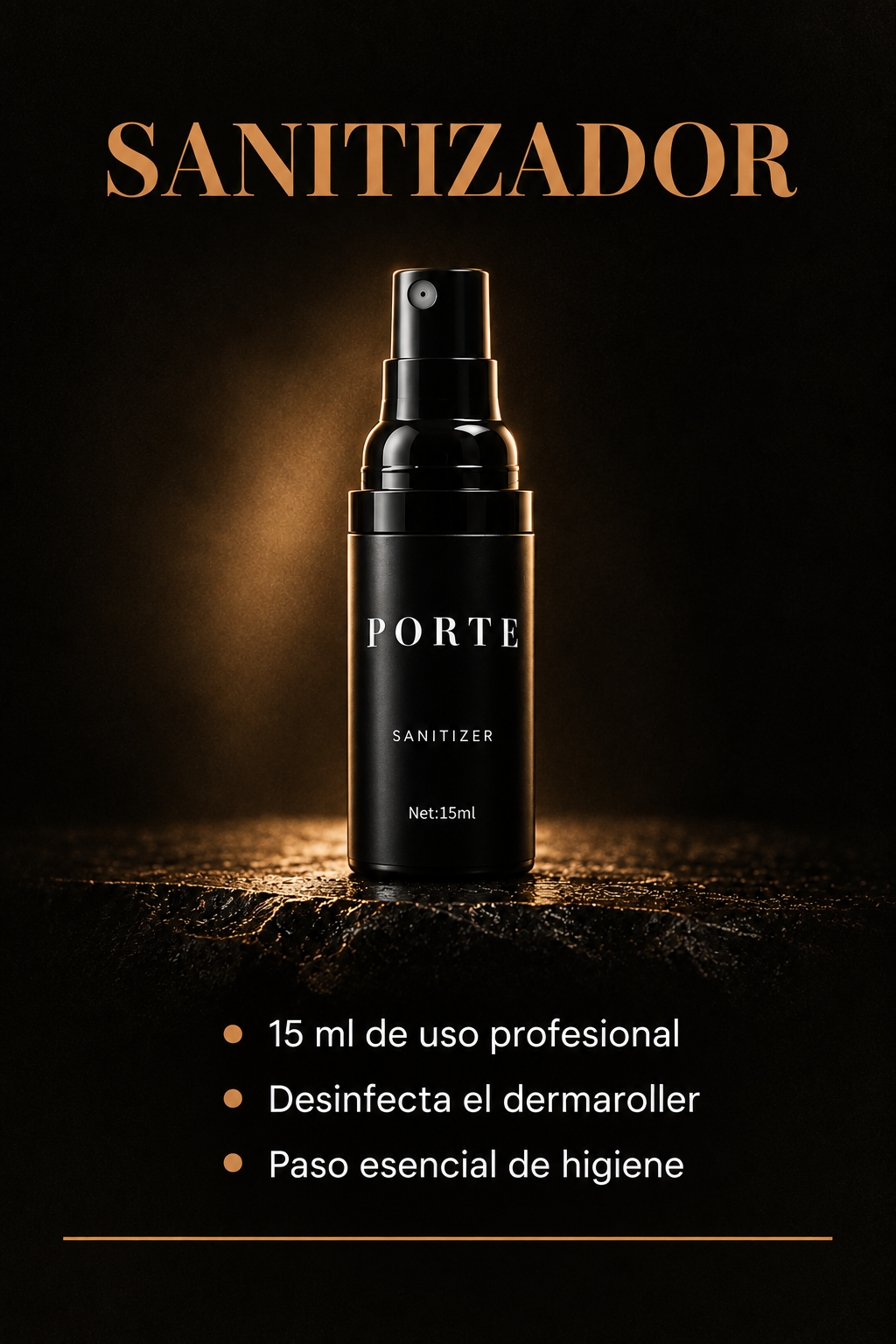 PORTE™ Kit Barba, qué hace el sanitizador