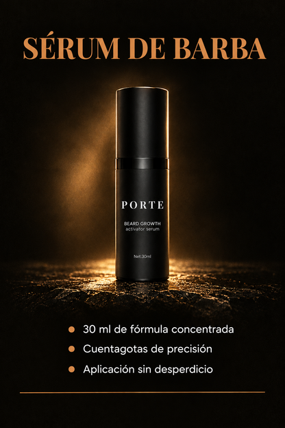 PORTE™ Kit Barba, qué hace el sérum