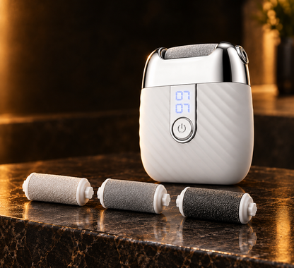 PORTE™ lima eléctrica para pies, color blanco